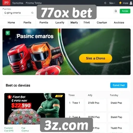 Promos e bônus oferecidos no 77ox bet