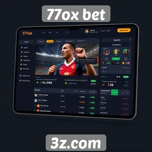 Interface do usuário do 77ox bet é intuitiva
